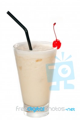 Frozen Banana Daiquiri Drink Cocktail Stock Photo