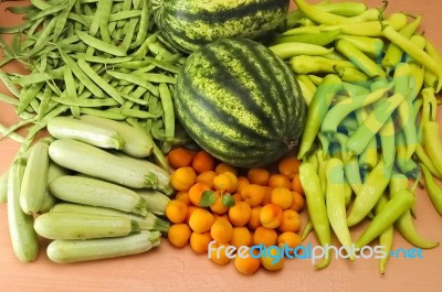 Fruit And Vegetables Stock Photo