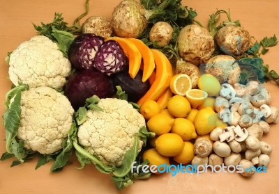 Fruit And Vegetables Stock Photo