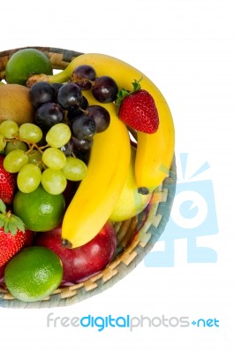 Fruit Basket Stock Photo