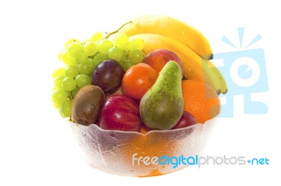 Fruit In Bowl Stock Photo