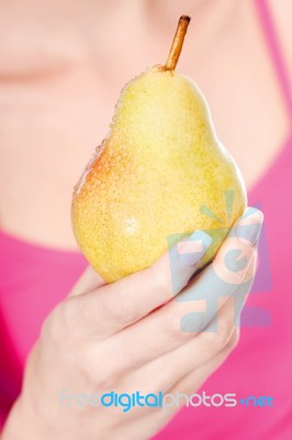 Fruit In Hand Stock Photo