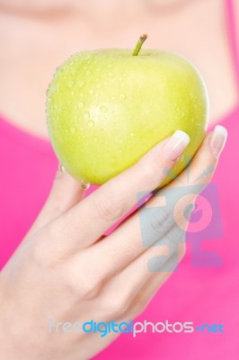 Fruit In Woman's Hand Stock Photo