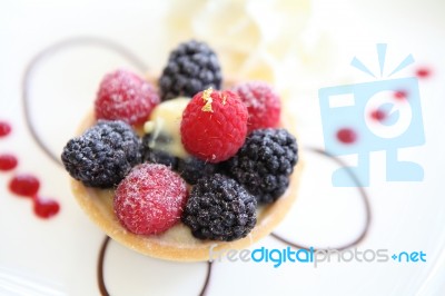 Fruit Pie Tart Stock Photo