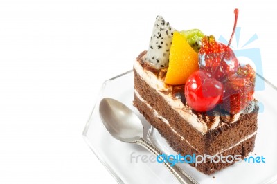 Fruitcake Stock Photo