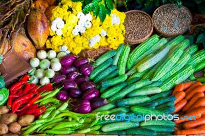 Fruits And Vegetables Stock Photo