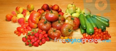 Fruits And Vegetables Stock Photo