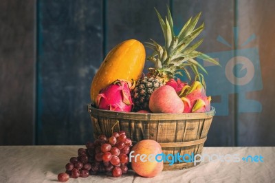 Fruits On The Table Stock Photo