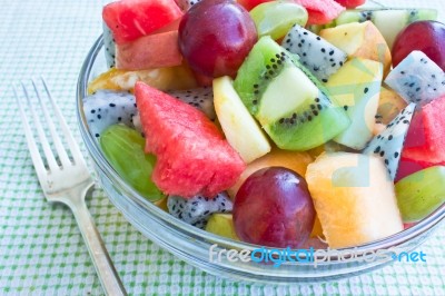 Fruits Salad Stock Photo