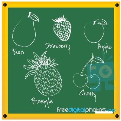 Fruits Sketch Stock Image