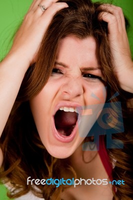 Frustrated Woman Stock Photo