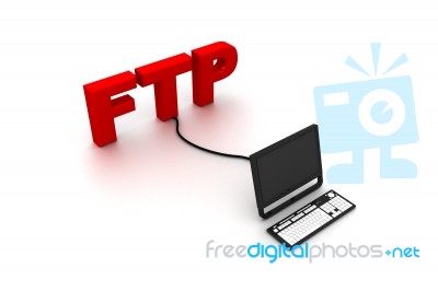 FTP Connection Stock Image