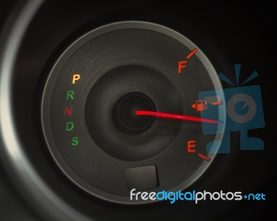 Fuel Gauge Stock Photo