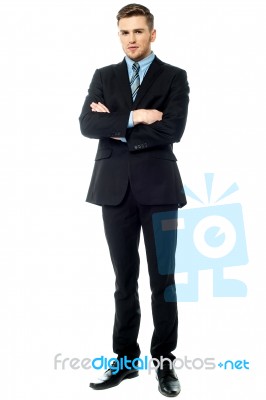 Full Length Image Of A Professional Business Executive Stock Photo