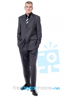 Full Length Image Of Handsome Businessman Stock Photo