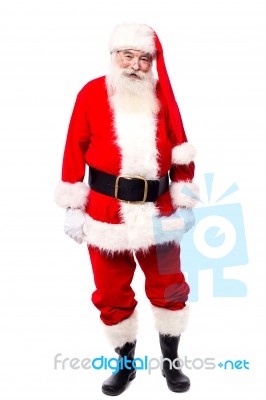 Full Length Portrait Of Saint Nicholas Stock Photo