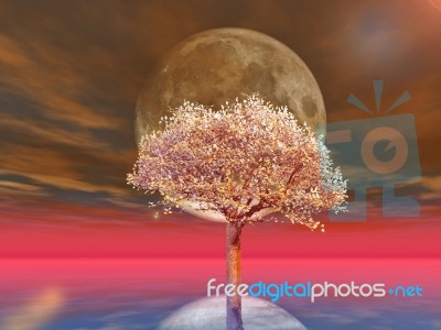 Full Moon Stock Image