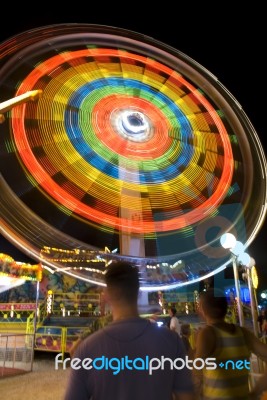 Funfair roller coaster Stock Photo