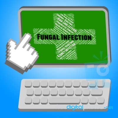 Fungal Infection Indicates Poor Health And Afflictions Stock Image