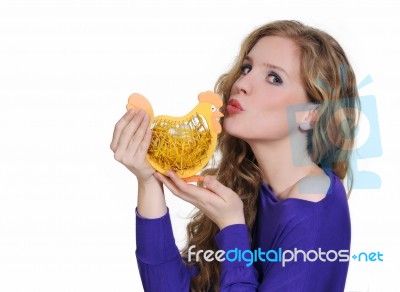 Funny Easter Stock Photo