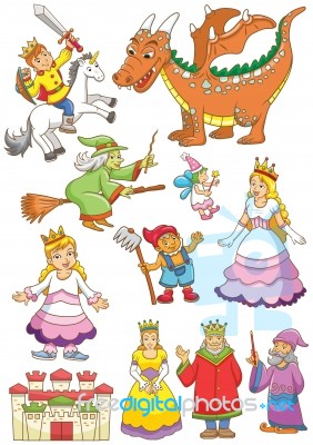 Funny Fairy Set Stock Image
