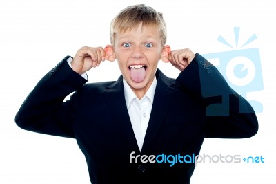 Funny Young Boy Stock Photo