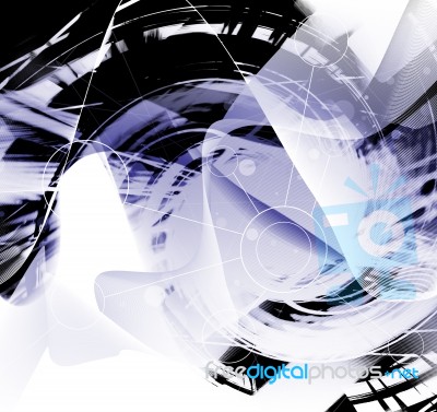 Futuristic Abstract  Background Stock Image