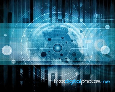 Futuristic Abstract Background Design Stock Image