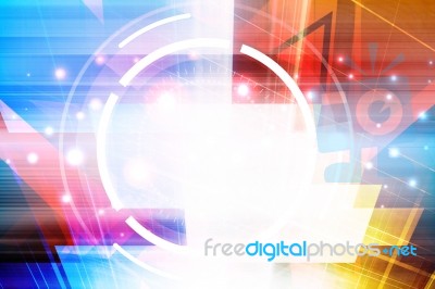 Futuristic Background Stock Image