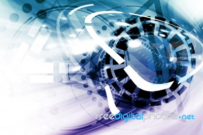 Futuristic Background Stock Image