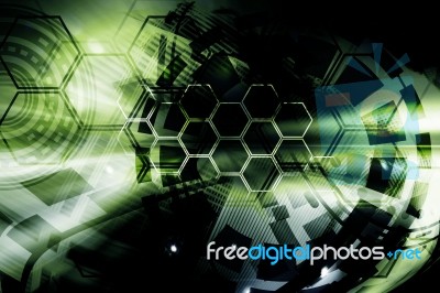 Futuristic Background Stock Image