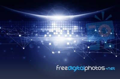 Futuristic Background Stock Image