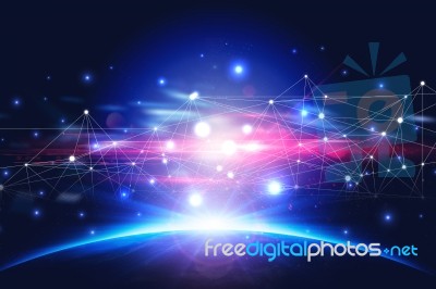 Futuristic Background Stock Image