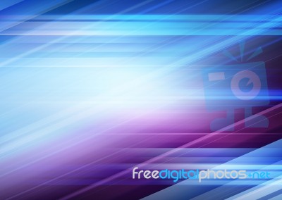 Futuristic Blue Background Stock Image