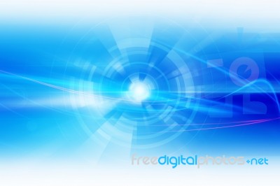 Futuristic Blue Background Stock Image