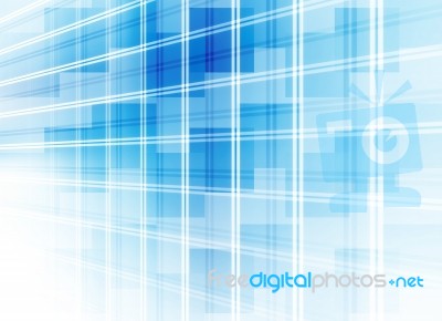 Futuristic Blue Background Stock Image