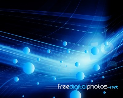 Futuristic Blue Background Stock Image