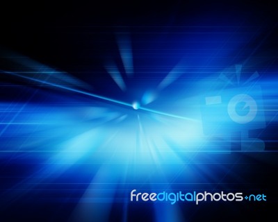 Futuristic Blue Background Stock Image