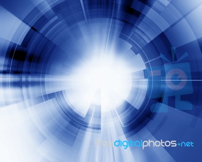 Futuristic Blue Background Stock Image