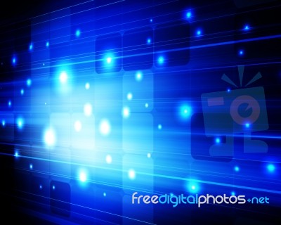 Futuristic Blue Background Stock Image