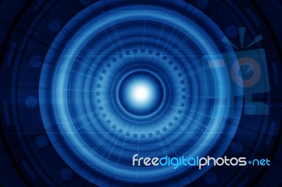 Futuristic Blue Background Stock Image