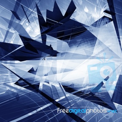 Futuristic Blue Background Stock Image