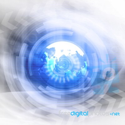 Futuristic Technology  Background Stock Image