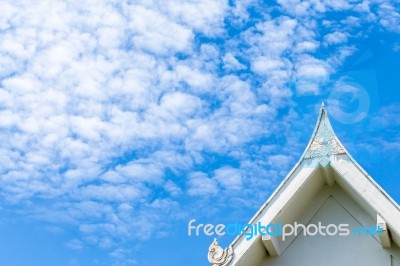 Gabled Roof Sky Stock Photo