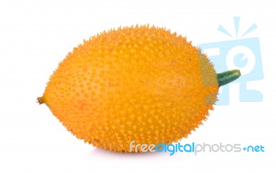 Gac Fruit Isolated On White Background Stock Photo