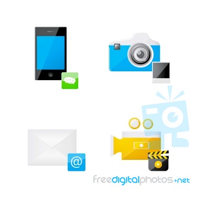 Gadget Set Stock Image