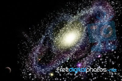 Galaxy In Universe Stock Image