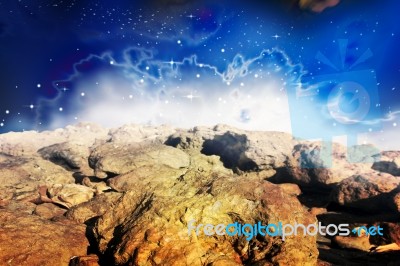 Galaxy Scenery Stock Photo