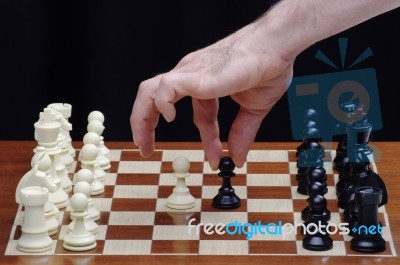 Game Of Chess Stock Photo