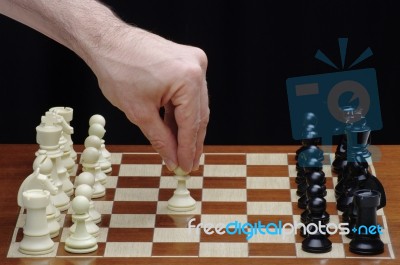 Game Of Chess Stock Photo